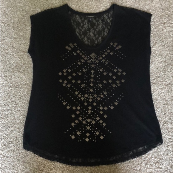 Express Tops - EXPRESS lace back tee
